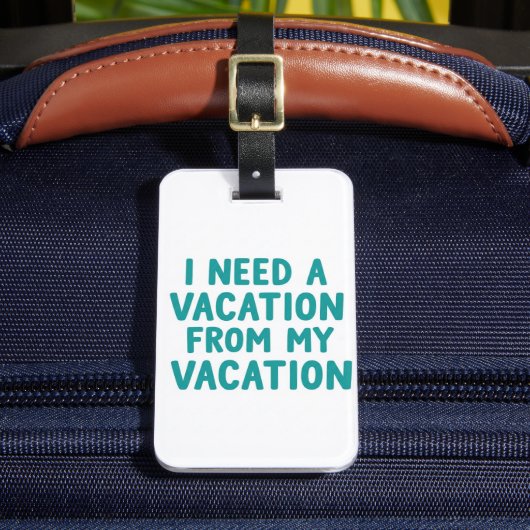 Luggage tags funny, funny quote gepäckanhänger (Vorderseite Insitu 2)