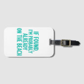 Luggage tags funny, funny quote gepäckanhänger (Vorderseite (Horizontal))