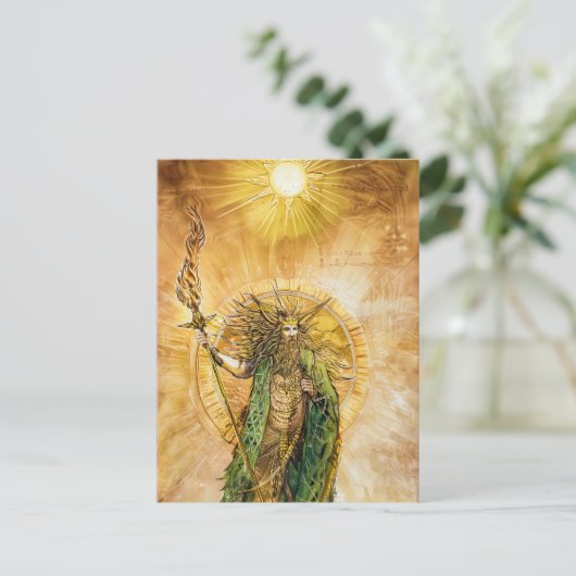 Lugh Celtic God of Light Postkarte (Stehend Vorderseite)