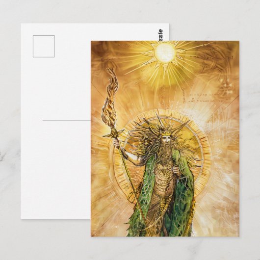 Lugh Celtic God of Light Postkarte (Vorne/Hinten)