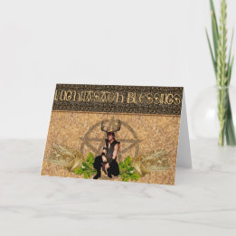 Lughnasadh Blessings Wiccan Sabbat Gruß Karte