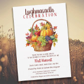 Lughnasadh Fall Party Harvest Basket Einladung