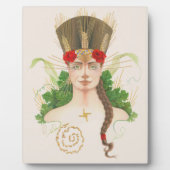 Lughnasadh Goddess Tailtiu Fotoplatte (Vorderseite)