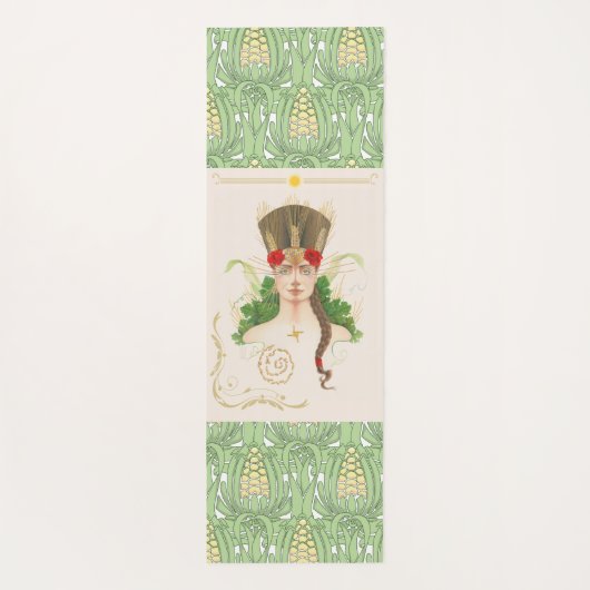 Lughnasadh Goddess Tailtiu Yogamatte (Rückseite)