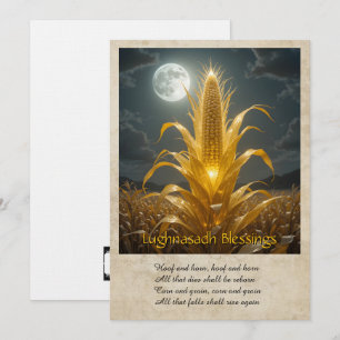 Lughnasadh-Lammas-Grußkarte Dankeskarte