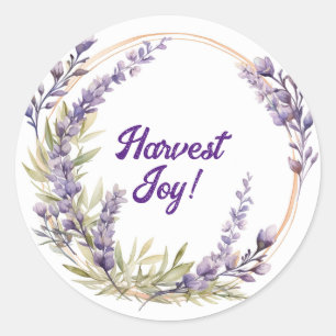 Lughnasadh Lavendel-Kollektion - Vintage Nordica Runder Aufkleber