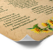 LUGHNASADH MAGICK ÖLE Rezepte Poster (Ecke)