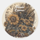 Lughnasadh Party Collection - Vintag Nordica Runder Aufkleber (Vorderseite)