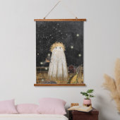 Lughnasadh Wandteppich Mit Holzrahmen (Schlafzimmer)