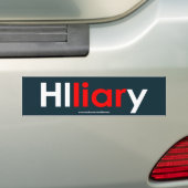 Lügner-Autoaufkleber Hillary Clinton (aquamarin) Autoaufkleber (Auf Auto)