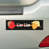 Lügner-Lügner (auf Schwarzem) Autoaufkleber (Auf Auto)