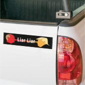 Lügner-Lügner (auf Schwarzem) Autoaufkleber (Auf Lkw)