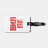 Lügner-Lügner Gepäckanhänger (Rückseite horizontal)