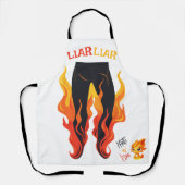 Lügner, Lügner, Hose in Flammen Schürze (Vorderseite)