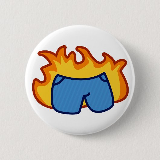 Lügner, Lügner, Hosen auf Feuer Button (Vorderseite)