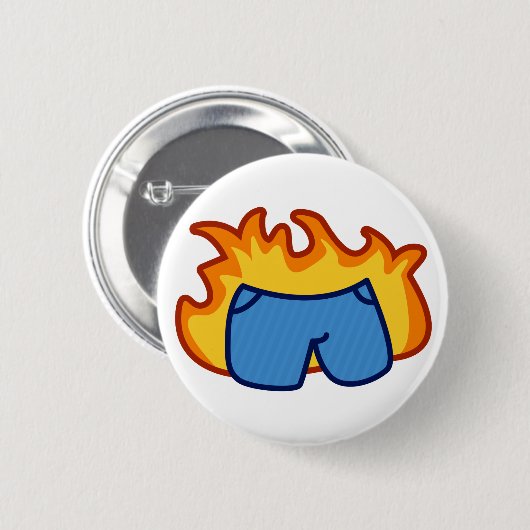 Lügner, Lügner, Hosen auf Feuer Button (Vorne & Hinten)