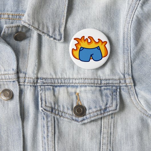 Lügner, Lügner, Hosen auf Feuer Button (Beispiel)