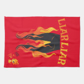 Lügner, Lügner, Pant's on Fire Geschirrtuch (Horizontal)