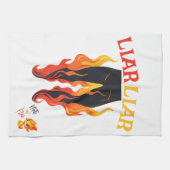Lügner, Lügner, Pant's on Fire Geschirrtuch (Horizontal)