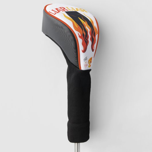 Lügner, Lügner, Pant's on Fire Golf Headcover (angewinkelt)