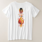 Lügner, Lügner, Pant's on Fire Große Größe T-Shirt (Design Rückseite)