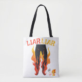 Lügner, Lügner, Pant's on Fire Tasche (Vorderseite)
