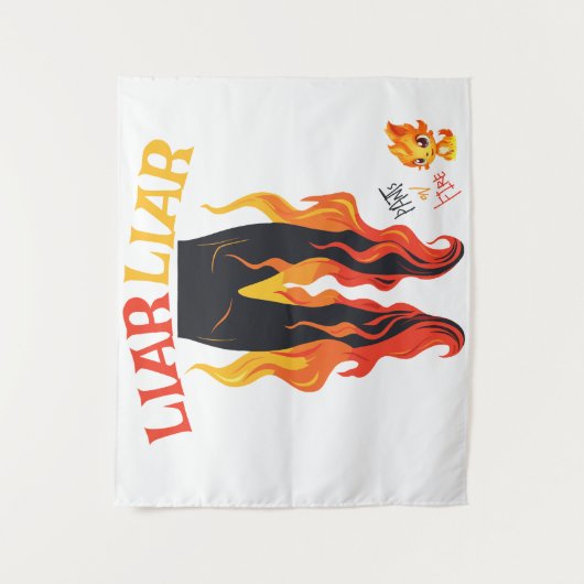 Lügner, Lügner, Pant's on Fire Wandteppich (Vorderseite)