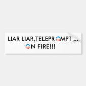 LÜGNER-LÜGNER, TELEPROMPTER AUF FEUER AUTOAUFKLEBER (Vorne)