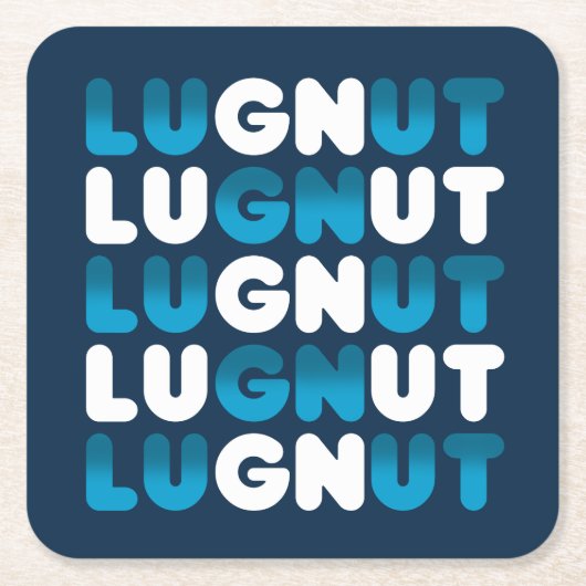 Lugnut Donut Winter Paper Untersetzer NAVY (Vorderseite)