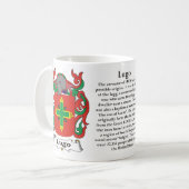 Lugo, Ursprung, Bedeutung und das Wappen Kaffeetasse (Vorderseite Links)