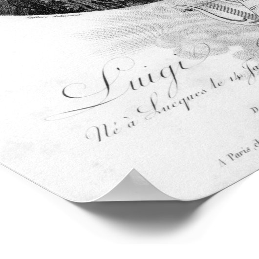 Luigi Boccherini Poster (Ecke)