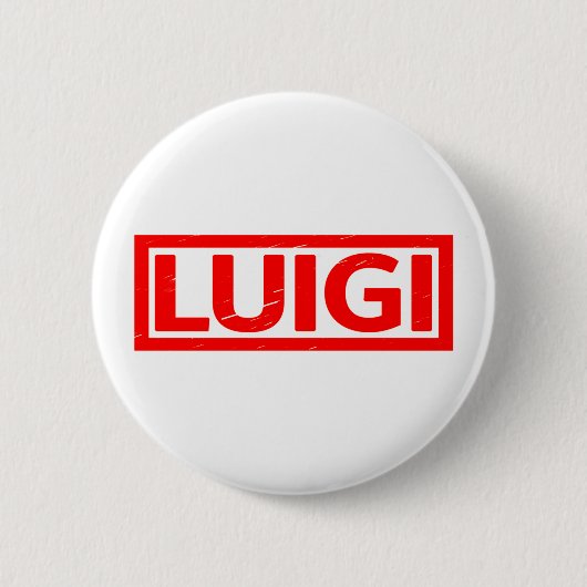 Luigi Briefmarke Button (Vorderseite)