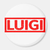 Luigi Briefmarke Magnet (Vorne)