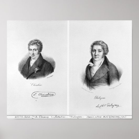 Luigi Cherubini und Nicolas Marie Dalayrac Poster (Vorne)