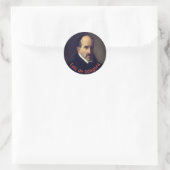 Luis de Góngora (Portrait) Runder Aufkleber (Tasche)