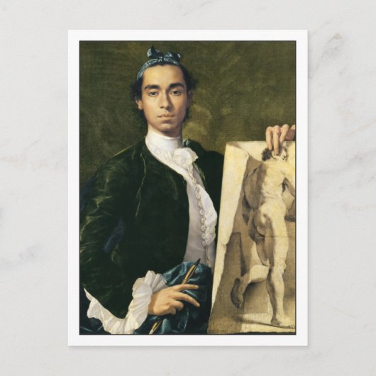 Luis Egidio Melendez Self Portrait Postkarte (Vorderseite)