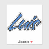 Luis Name blue Aufkleber Sticker Stickerset (Blatt)