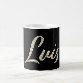 Luis Name whitegold Tasse Teetasse Kaffeetasse (Mittel)