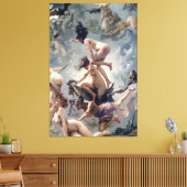 Luis Ricardo Falero - Die Hexen Sabbat Leinwanddruck (Insitu (Wohnzimmer))