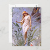 Luis Ricardo Falero: Lily Fairy Postkarte (Vorne/Hinten)