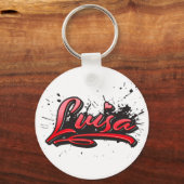 Luisa Heart Graffiti Vollstreckger Schlüsselanhänger (Vorderseite)