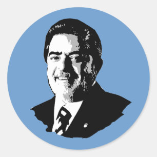Luiz Inácio Lula da Silva Runder Aufkleber