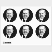 Luiz Inacio Lula da Silva Runder Aufkleber (Blatt)