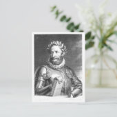 Luiz Vaz de Camoes graviert von B. Roger Postkarte (Stehend Vorderseite)