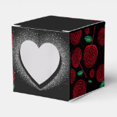 lujoso rojo y negro para celebración geschenkschachtel (Vorderseite)