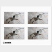 Luk Maa ... Thai Soi Puppy Dog Rechteckiger Aufkleber (Blatt)