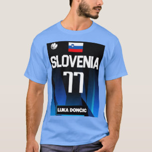Luka Doncic 2021 Slowenien Trikot Fan Design T-Shirt