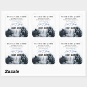 Luka T. Jacobs Author Buchzeichen Quadratischer Aufkleber (Blatt)