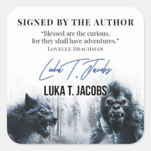 Luka T. Jacobs Author Namplate Cryptid - Aufkleber