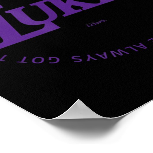 Luka - Work On Everything To Be The P Practice  Poster (Ecke)